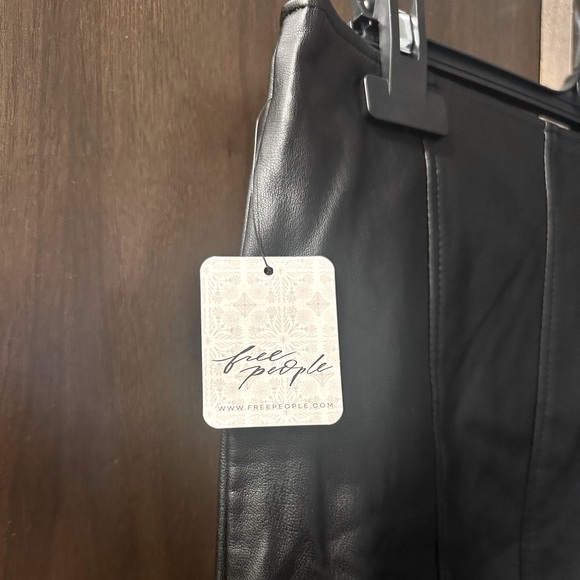 Free People Layla Faux Leather Mini Skirt - Picture 2 of 5